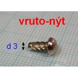 Vruto-nýt štítků d 3