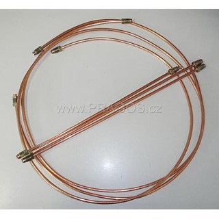 Brzdové trubičky měď sada vůz SPA, 450